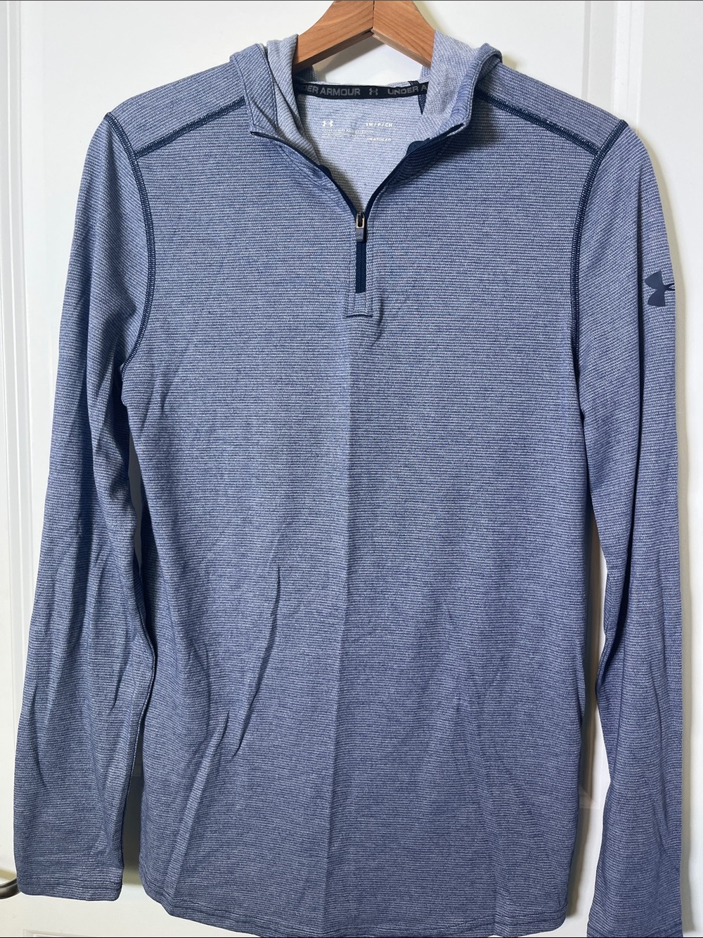 Under Armour Heathered Light Blue Full Zip Hoodie